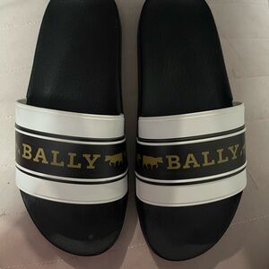 Bally Black and White Logo Slides